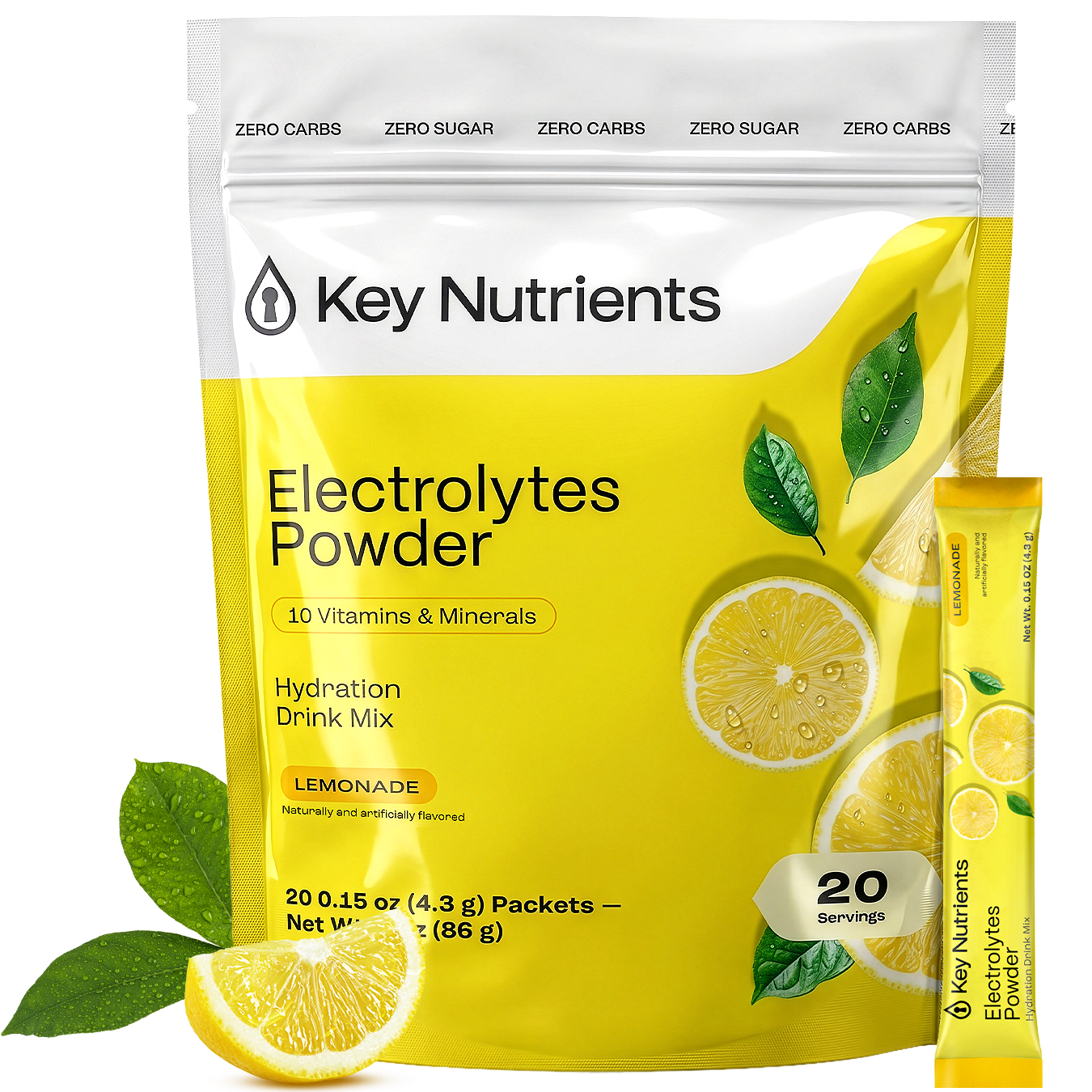 Electrolyte Recovery Plus Powder (Sugar-Free) Key Nutrients