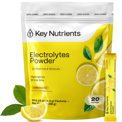 Electrolyte Recovery Plus Powder (Sugar-Free) Key Nutrients