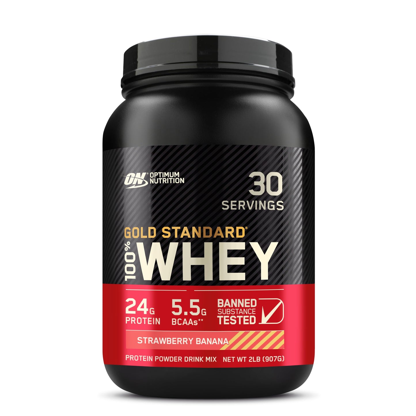Optimum Nutrition Gold Standard 100% Whey Protein Powder Strawberry Banana 2 Pound (Packaging May Vary) EasyOptionXY