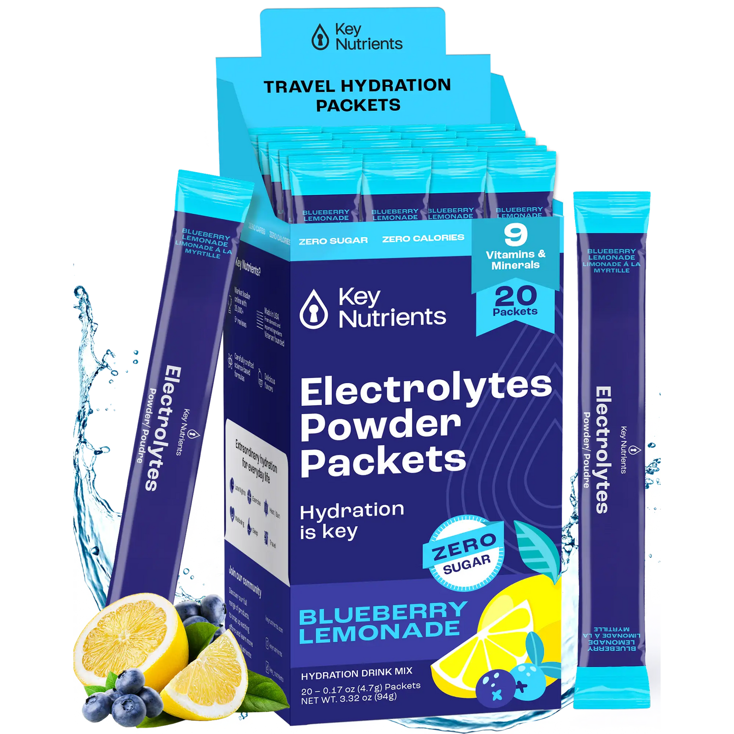 Electrolyte Recovery Plus Powder (Sugar-Free) Key Nutrients