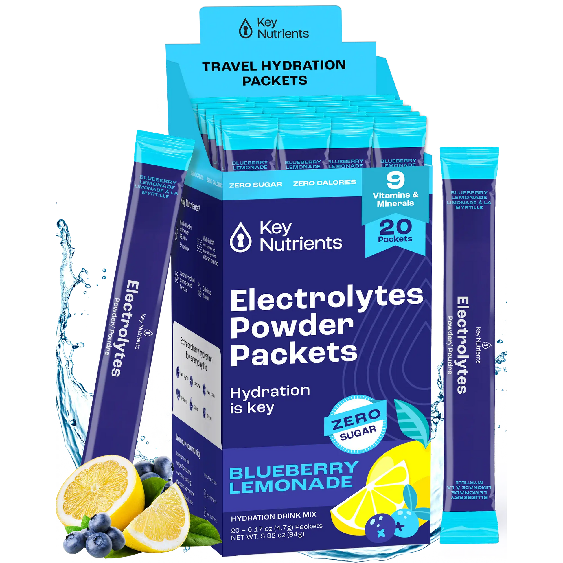 Electrolyte Recovery Plus Powder (Sugar-Free) Key Nutrients