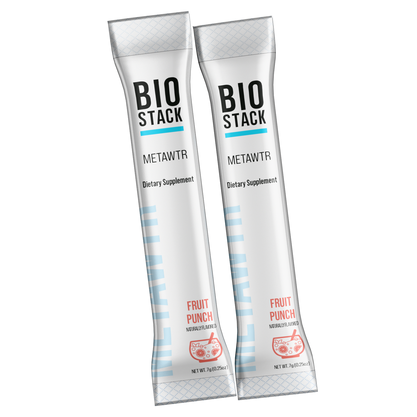 MetaWTR Hydration Fruit Punch - 10 Stick Pack BioStack