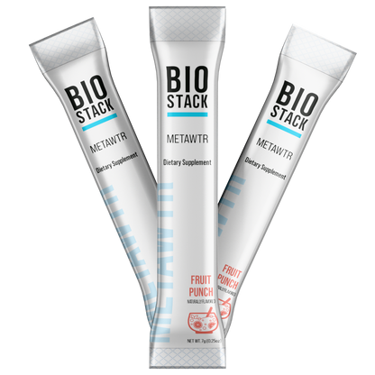 MetaWTR Hydration Fruit Punch - 10 Stick Pack BioStack