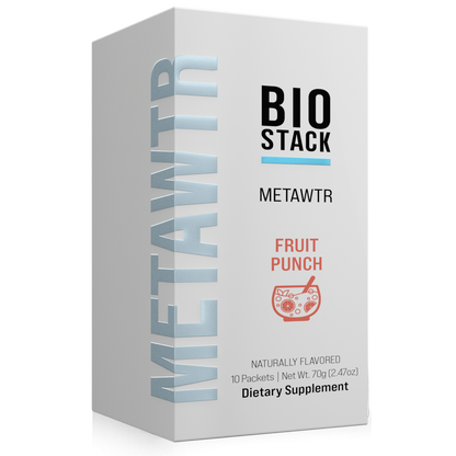 MetaWTR Hydration Fruit Punch - 10 Stick Pack BioStack