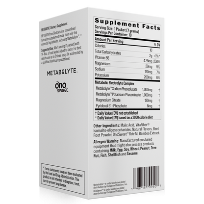 MetaWTR Hydration Fruit Punch - 10 Stick Pack BioStack