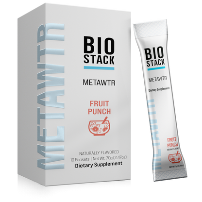 MetaWTR Hydration Fruit Punch - 10 Stick Pack BioStack