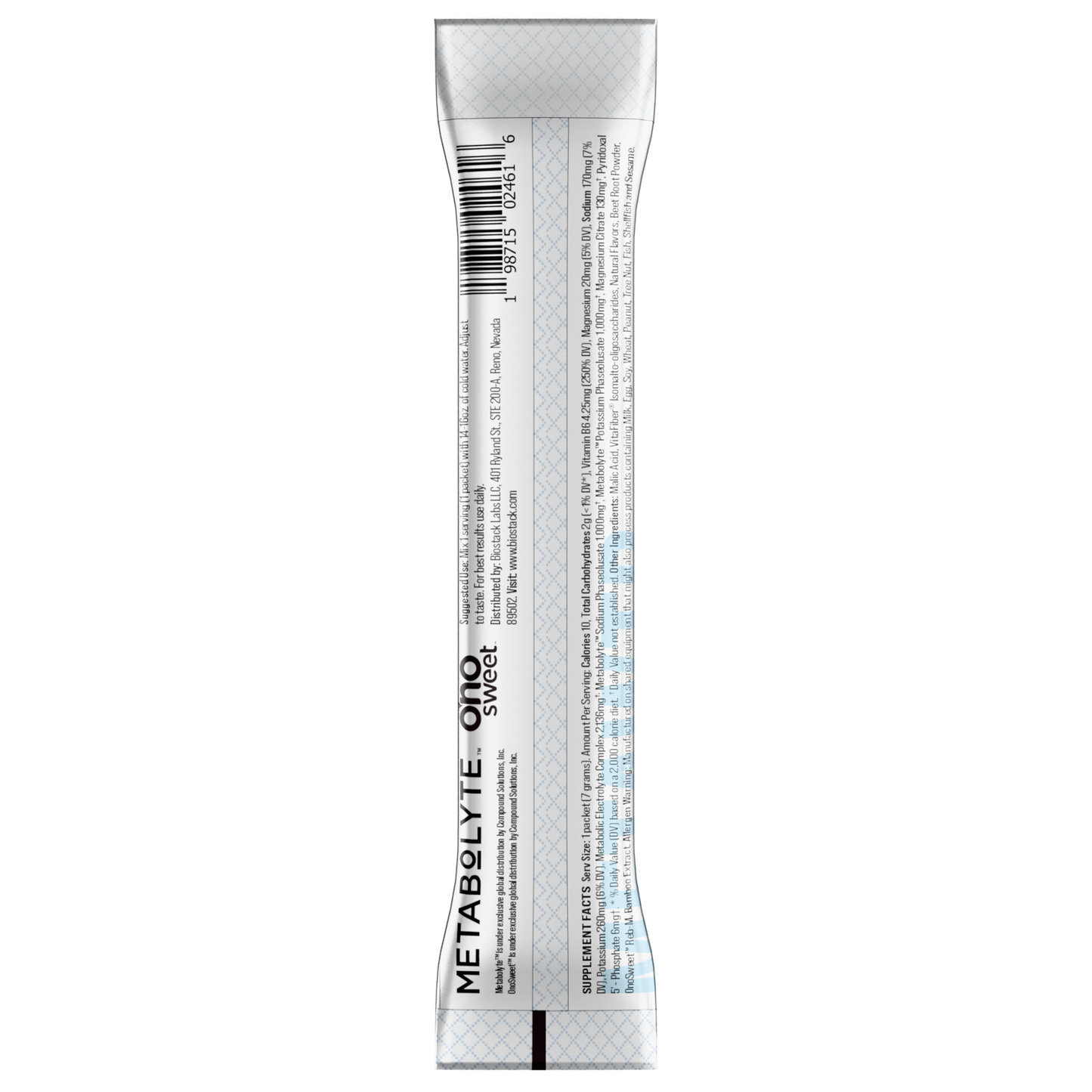 MetaWTR Hydration Fruit Punch - 10 Stick Pack BioStack