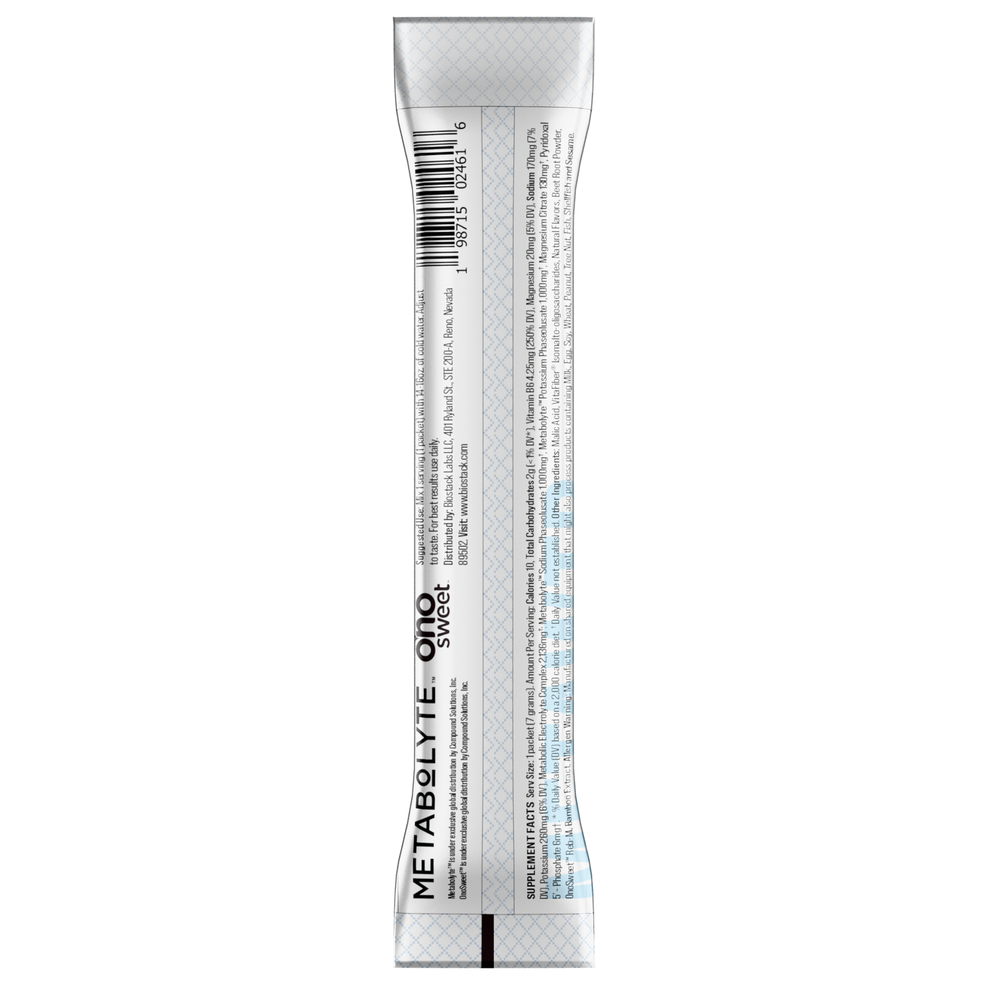 MetaWTR Hydration Fruit Punch - 10 Stick Pack BioStack