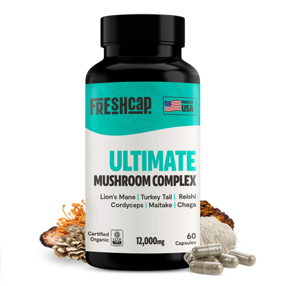 Organic Mushroom Complex Supplement Capsules FreshCap Mushrooms