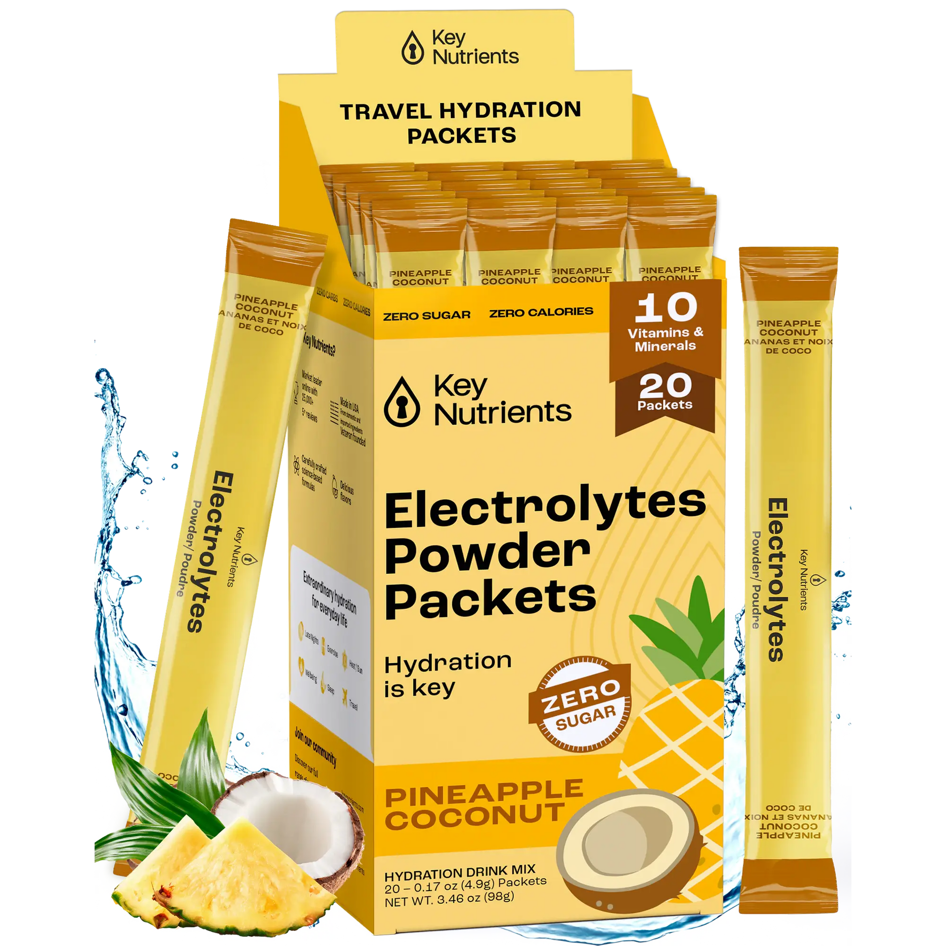 Electrolyte Recovery Plus Powder (Sugar-Free) Key Nutrients
