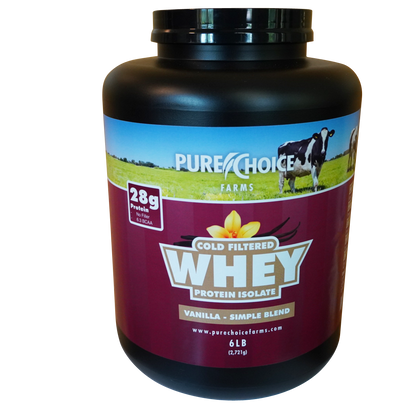 Whey Protein Isolate with Organic Vanilla Pure Choice Farms