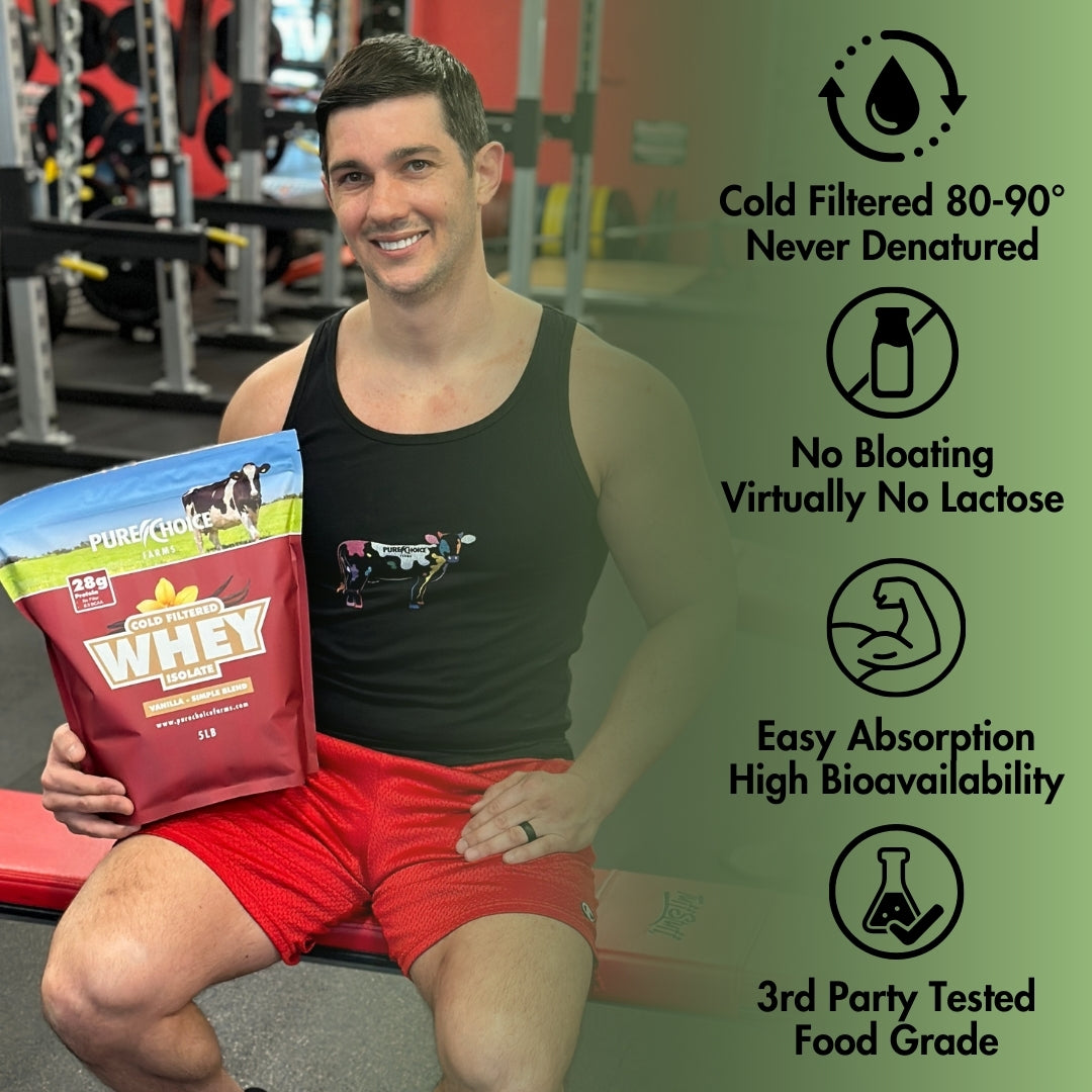 Whey Protein Isolate with Organic Vanilla Pure Choice Farms