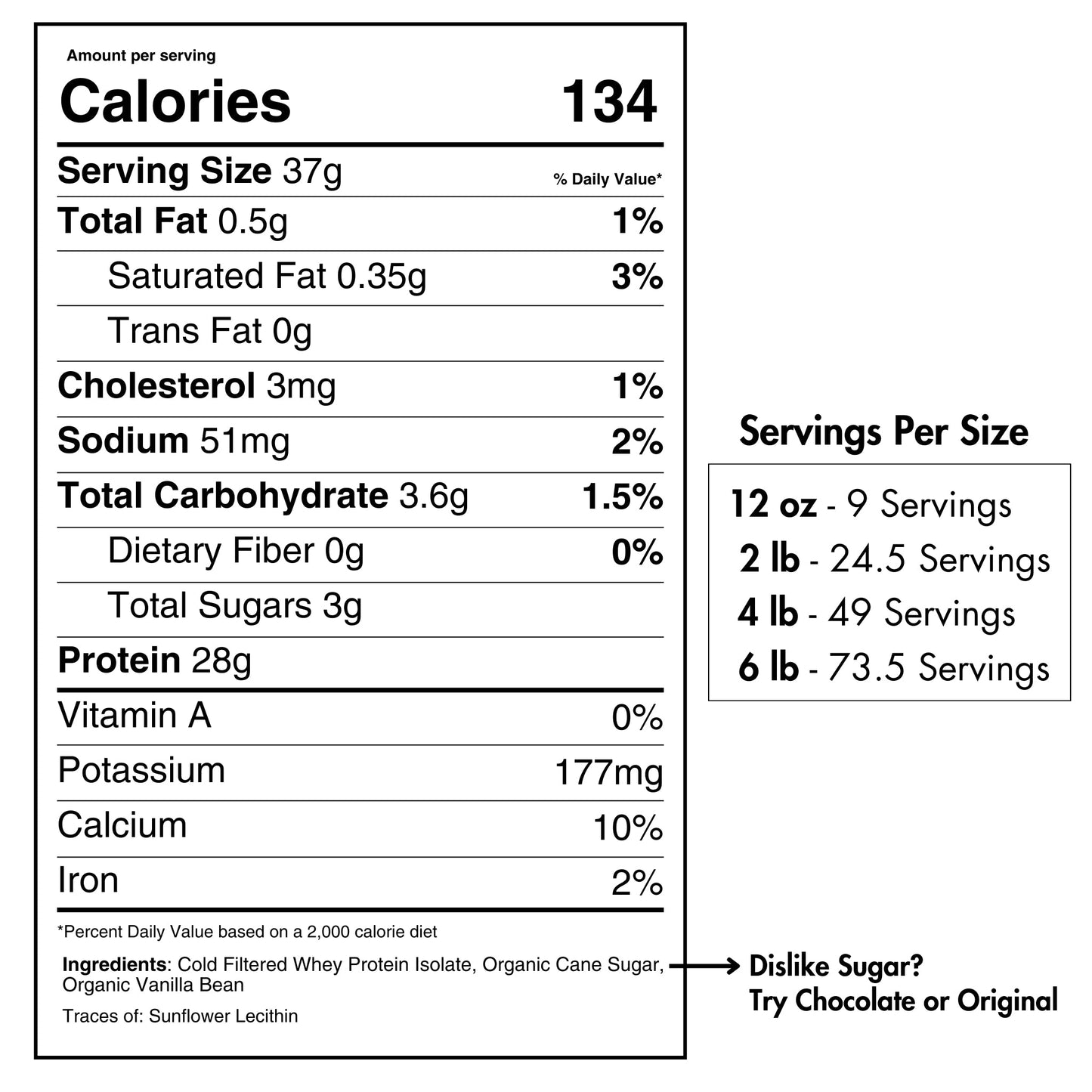 Whey Protein Isolate with Organic Vanilla Pure Choice Farms
