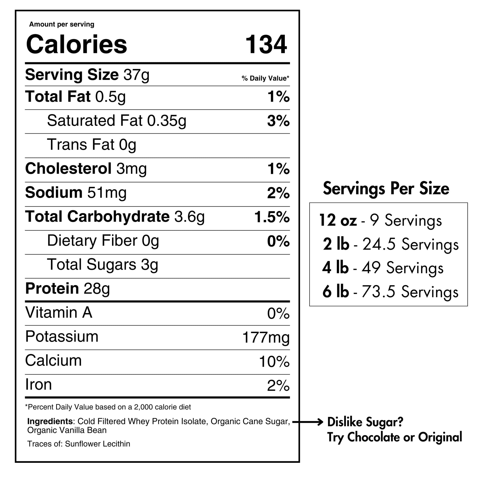 Whey Protein Isolate with Organic Vanilla Pure Choice Farms