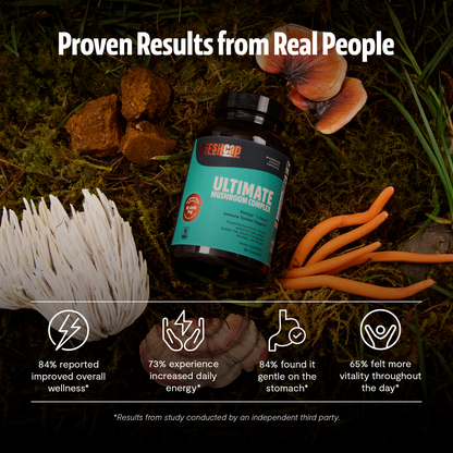 Organic Mushroom Complex Supplement Capsules FreshCap Mushrooms