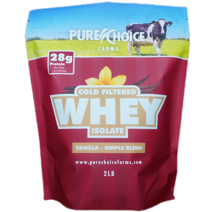 Whey Protein Isolate with Organic Vanilla Pure Choice Farms