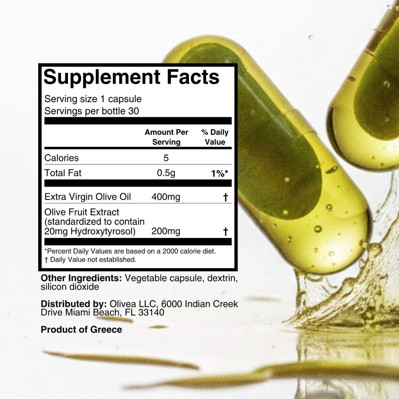 Olivea Hydroxytyrosol Supplement Olivea