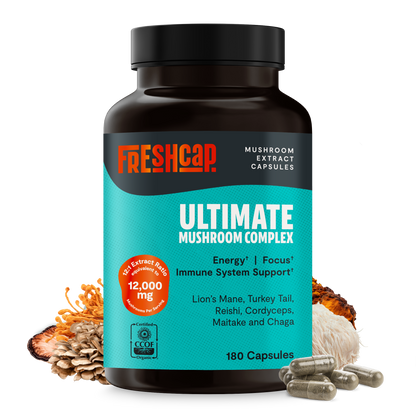 Organic Mushroom Complex Supplement Capsules FreshCap Mushrooms